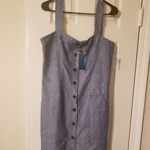 Denim jean dress.